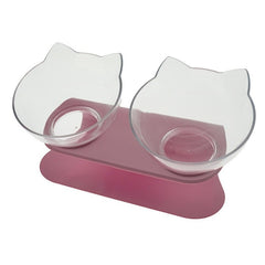 Non-Slip Cat/Dog Double Bowl With Stand