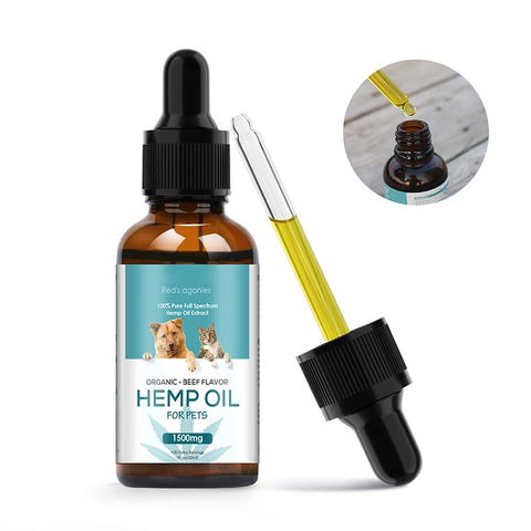 Pet Organic Full Spectrum Hemp Oil Soothes; Anxiety Pain Relief And Sleep