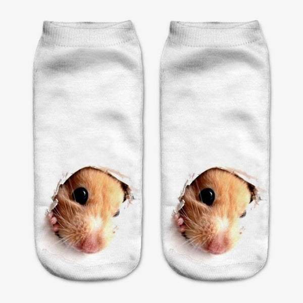 1 Pair Fashion Animal Socks 3D Printed Funny Socks