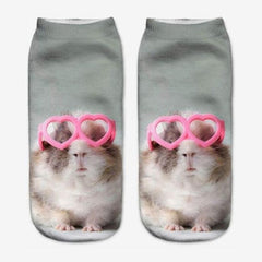 1 Pair Fashion Animal Socks 3D Printed Funny Socks