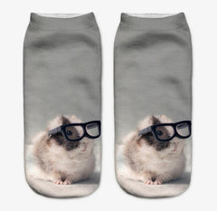 1 Pair Fashion Animal Socks 3D Printed Funny Socks